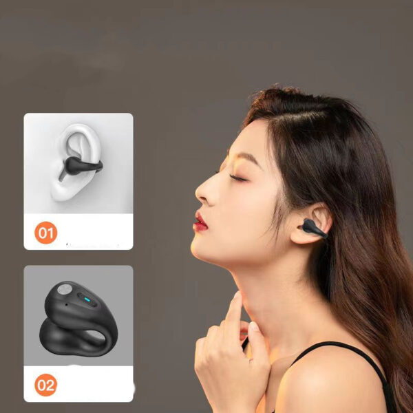 Bone Conduction Headphones TWS Earbuds Ear Clip Bluetooth 5.3 Touch Wireless Earphone In-Ear Bass HIFI Sports Headset - Image 9