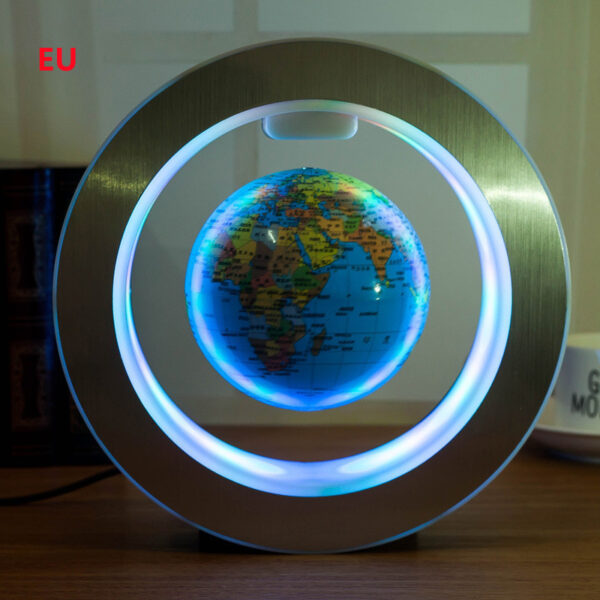 Round LED World Map Floating Globe Magnetic Levitation Light Anti Gravity Magic - Image 5