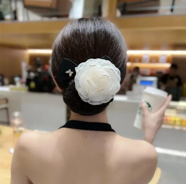 Large Flower Fabric Soft Wire Hair Iron - Image 2