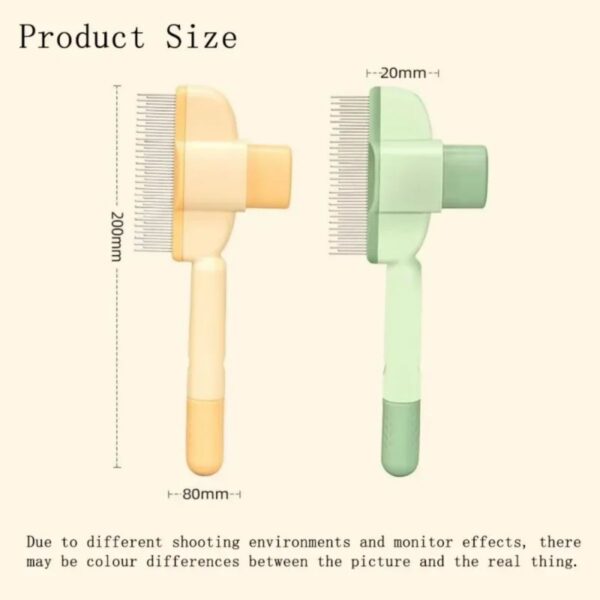 Pet Grooming Brush One-Click Hair Removal Gentle On Skin Pet Anti-Mite Hair Cleaning Brush Pressure Grooming Brush For Dogs - Image 7